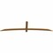 Ekena Millwork Bellingham Timber Gable Bracket, Western Red Cedar, 96"W x 24"H x 1 1/2"D x 3 1/2"F, 6/12 Pitch GBW096X24X0204BEL00SWR - alternate 2